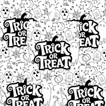 Load image into Gallery viewer, Halloween Trick or Treat Color Page