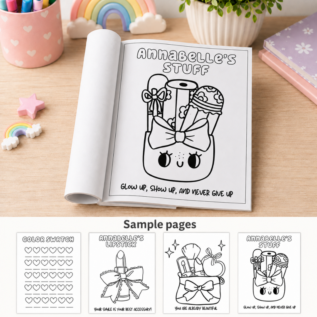 MAKE UP SPA DAY COLORING BOOK 8.5X11
