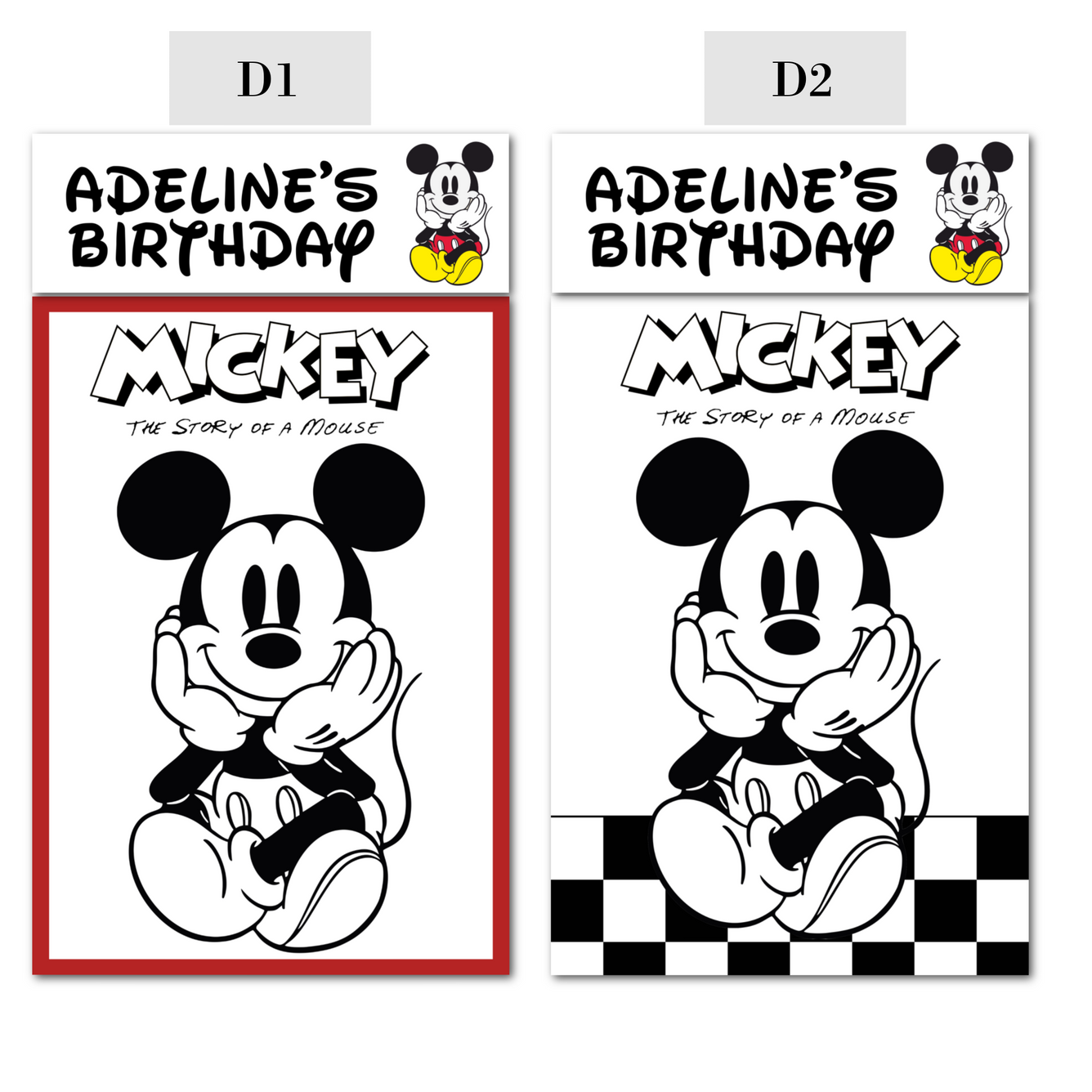 Mickey Mouse Birthday, Custom kits, Disney Birthday