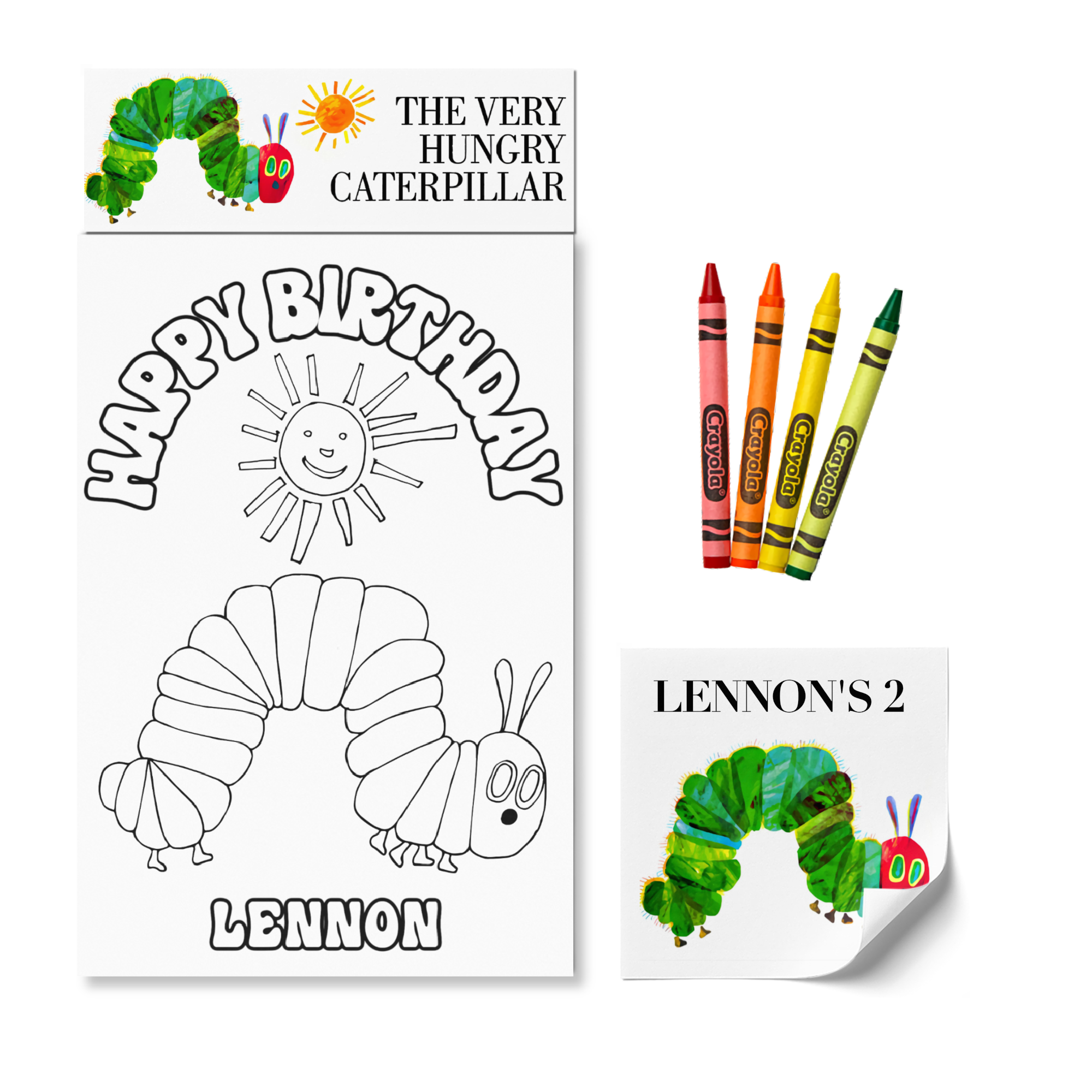 Coloring Kit Party Favor - Very Hungry Caterpillar